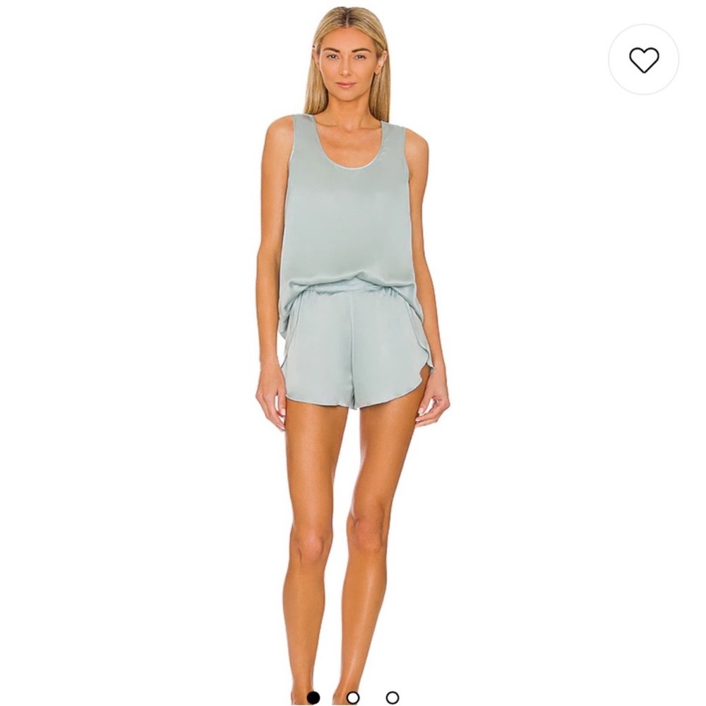 Lunya Women's Soft Blue Silk Set